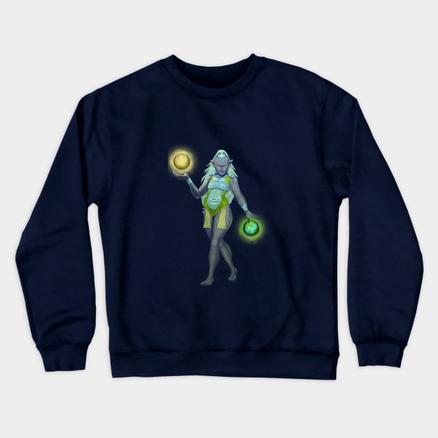 character with a magic ball Crewneck Sweatshirt by VeronikaStep